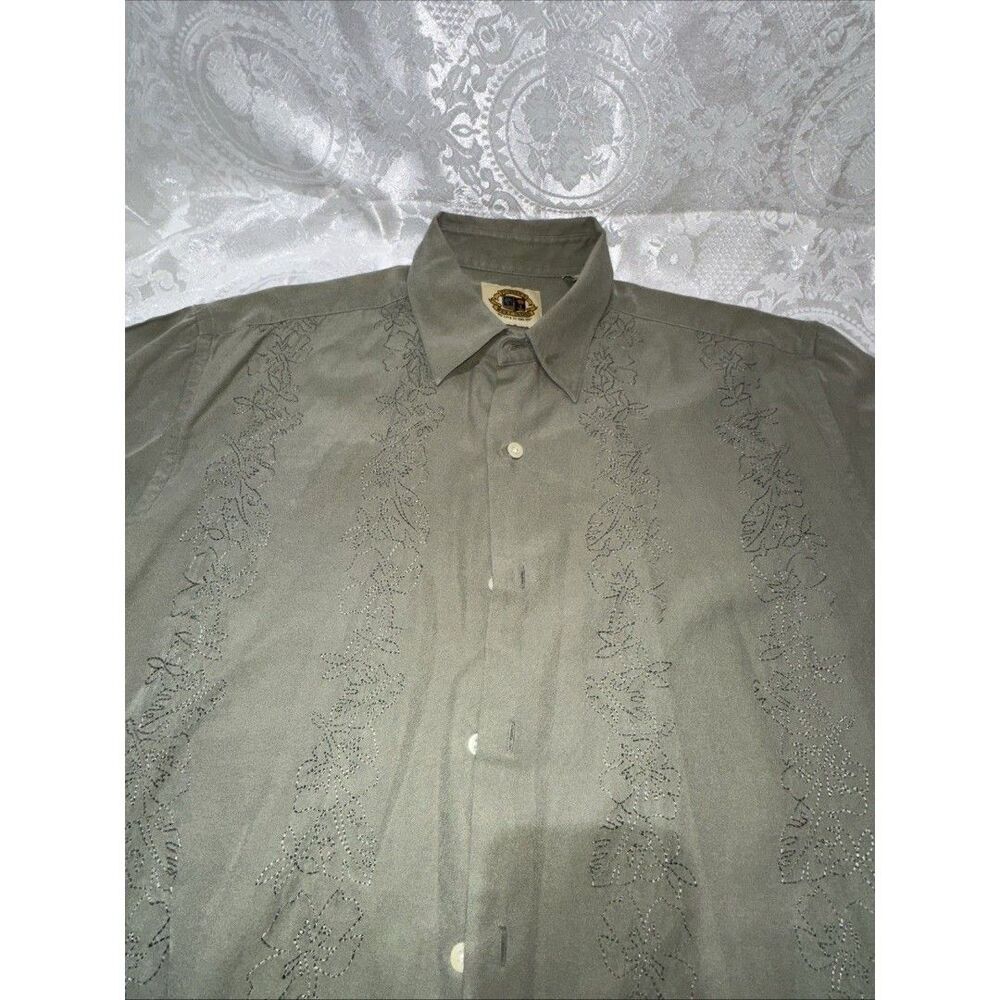 MENS PUSSER WEST INDIES SILK BLEND HAWAIIAN SHIRT L